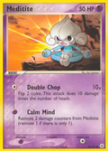 Meditite 65/101 Pokémon EX Hidden Legends