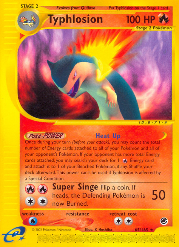 Typhlosion 65/165 — Pokémon Expedition Base Set