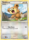Teddiursa 65/95 Pokémon Unleashed (2010) English card — catalogue reference