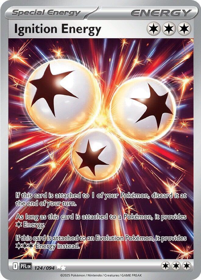 Ignition Energy Ultra Rare ME02: Phantasmal Flames 124/094 MP (Back)