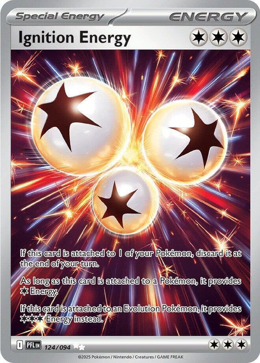 Ignition Energy Ultra Rare ME02: Phantasmal Flames 124/094 MP (Back)