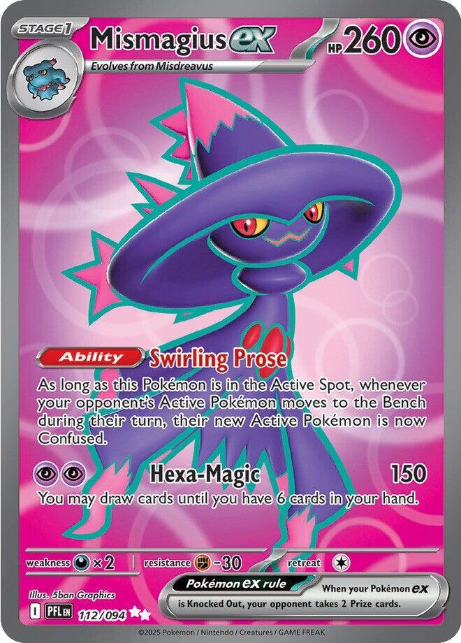 Mismagius ex - Ultra Rare ME02: Phantasmal Flames 112/094 MP (Back)