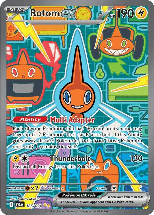 Rotom ex Special Illustration Rare ME02: Phantasmal Flames 126/094 MP (Back)