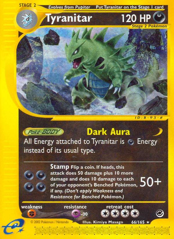Tyranitar 66/165 — Pokémon Expedition Base Set