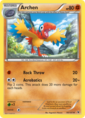 Archen 66/101 Pokémon Noble Victories (2011) English card — catalogue reference