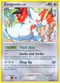 Zangoose 66/127 Pokémon Platinum (2009) English card — catalogue reference