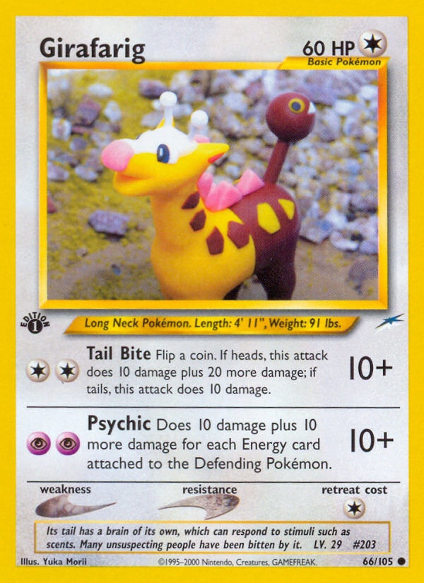 Girafarig 66/105 — Pokémon Neo Destiny
