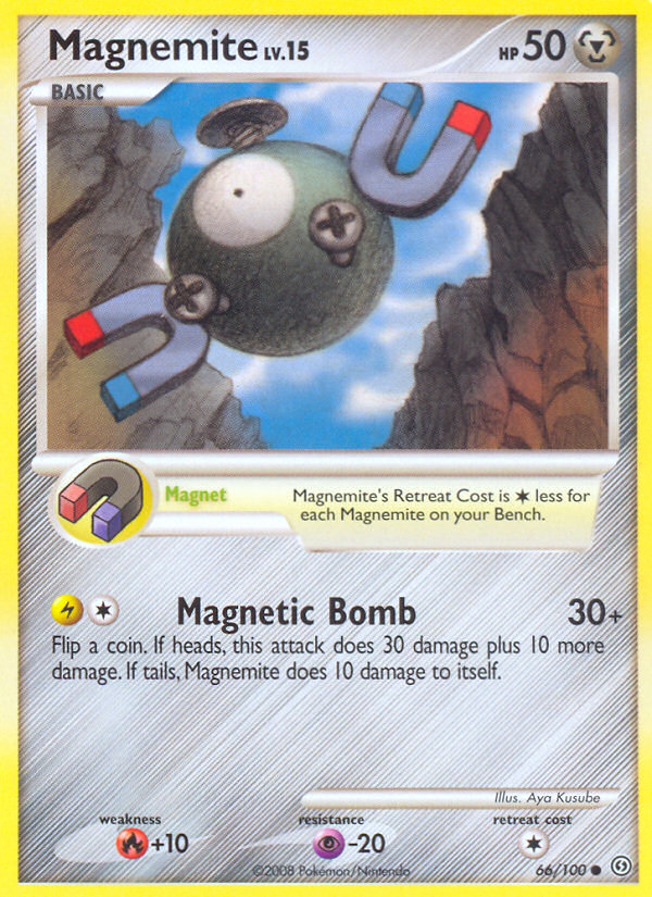 Magnemite 66/100 Pokémon Stormfront (2008) English card — catalogue reference