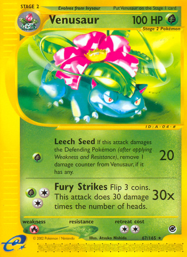 Venusaur 67/165 — Pokémon Expedition Base Set
