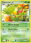 Carnivine 68/127 Pokémon Platinum (2009) English card — catalogue reference