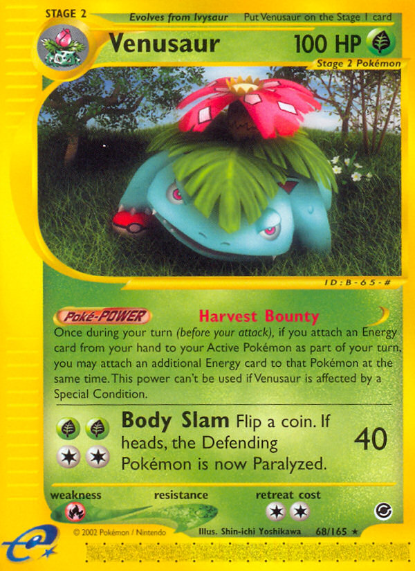 Venusaur 68/165 — Pokémon Expedition Base Set