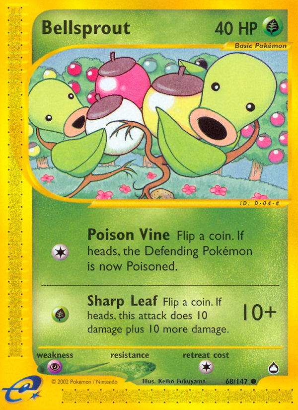 Bellsprout 68/147 — Pokémon Aquapolis