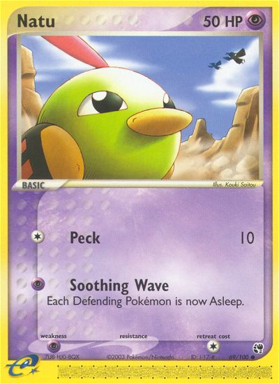 Natu 69/100 — Pokémon EX Sandstorm