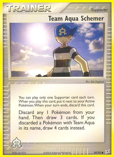 Team Aqua Schemer 69/95 — Pokémon EX Team Magma vs Team Aqua