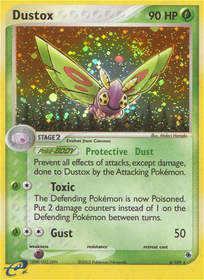 Dustox 6/109 — Pokémon EX Ruby & Sapphire