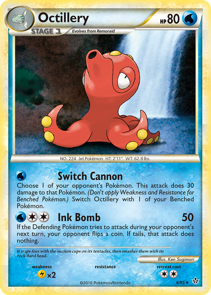 Octillery 6/95 Pokémon Unleashed (2010) English card — catalogue reference