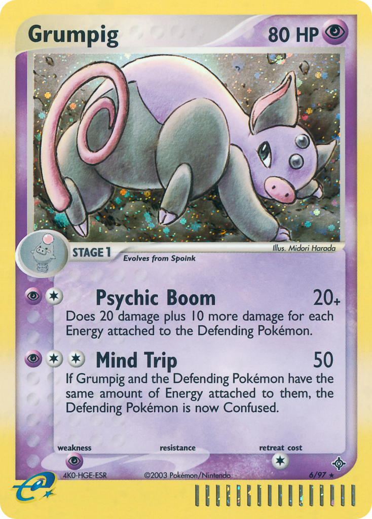 Grumpig 6/97 — Pokémon EX Dragon