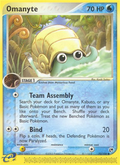 Omanyte 70/100 — Pokémon EX Sandstorm