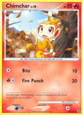 Chimchar 70/127 Pokémon Platinum (2009) English card — catalogue reference