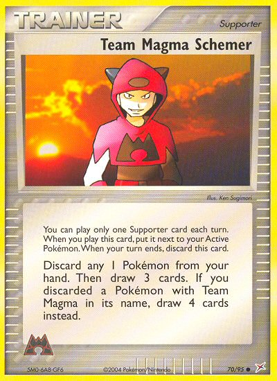 Team Magma Schemer 70/95 — Pokémon EX Team Magma vs Team Aqua