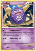 Koffing 70/123 Pokémon HeartGold & SoulSilver (2010) English card — catalogue reference