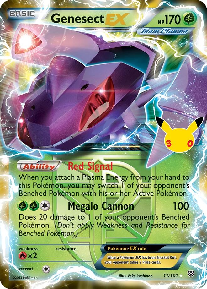 Genesect-EX 11/101 — Pokémon 30th Celebration Classic Collection catalogue reference