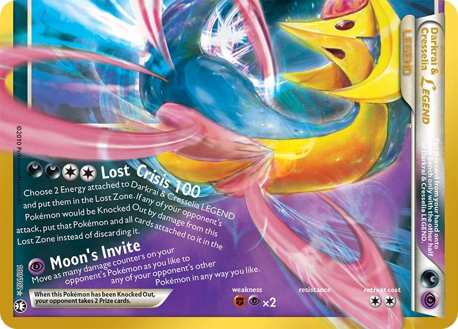 Darkrai & Cresselia LEGEND (bottom) 100/102 — Pokémon 30th Celebration Classic Collection catalogue reference