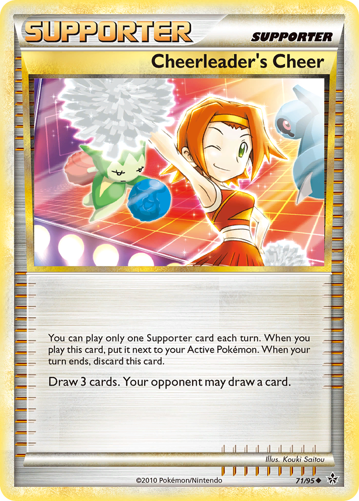 Cheerleader's Cheer 71/95 Pokémon Unleashed (2010) English card — catalogue reference