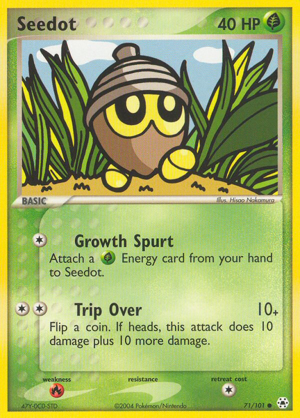 Seedot 71/101 Pokémon EX Hidden Legends