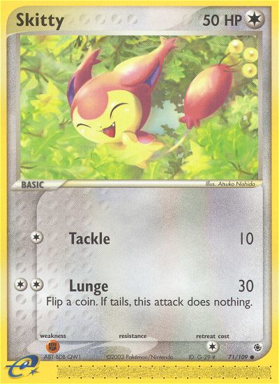Skitty 71/109 — Pokémon EX Ruby & Sapphire