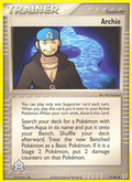Archie 71/95 — Pokémon EX Team Magma vs Team Aqua
