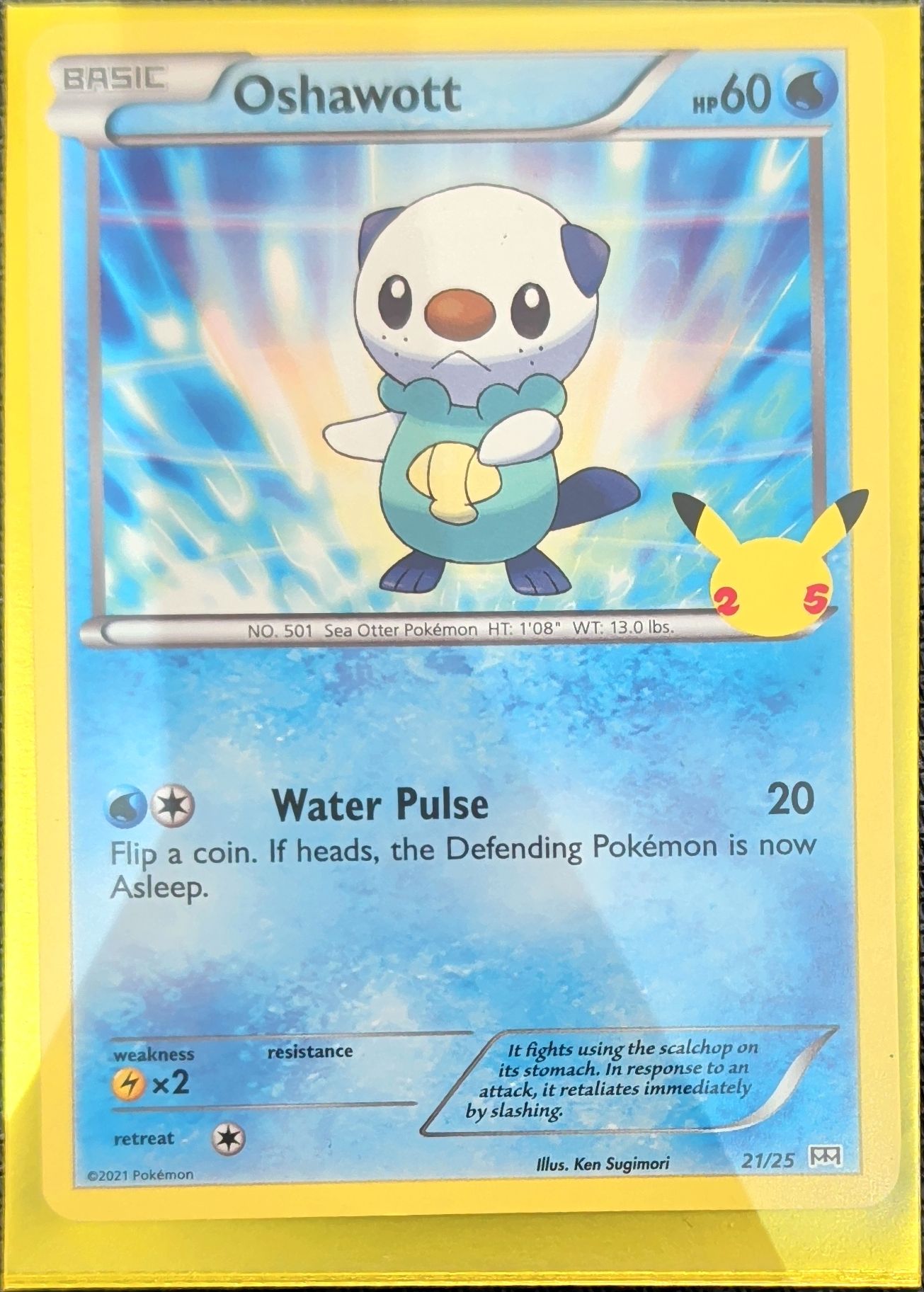Oshawott - 21/25 Promo McDonald's 25th Anniversary Promos 021/025 MP