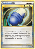 Defender 72/90 Pokémon Undaunted (2010) English card — catalogue reference
