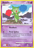 Roselia 72/100 Pokémon Stormfront (2008) English card — catalogue reference