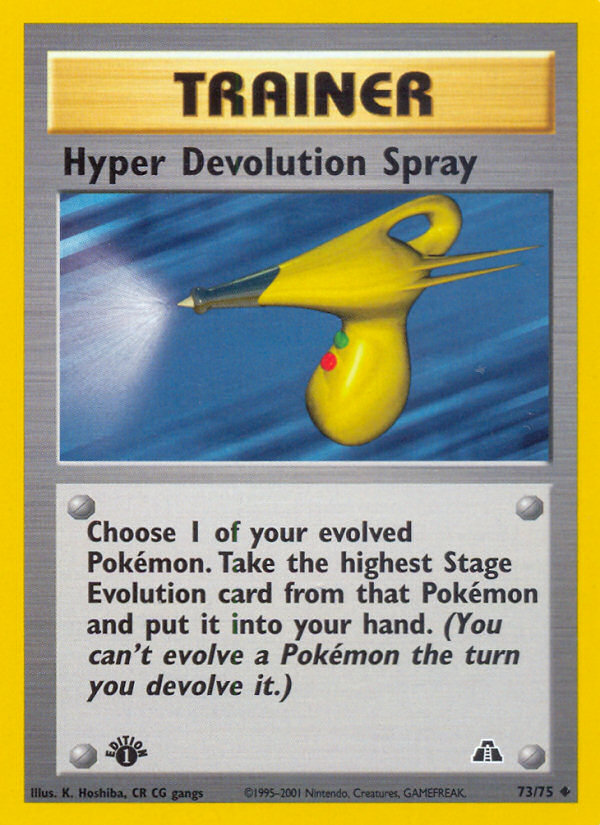 Hyper Devolution Spray 73/75 — Pokémon Neo Discovery