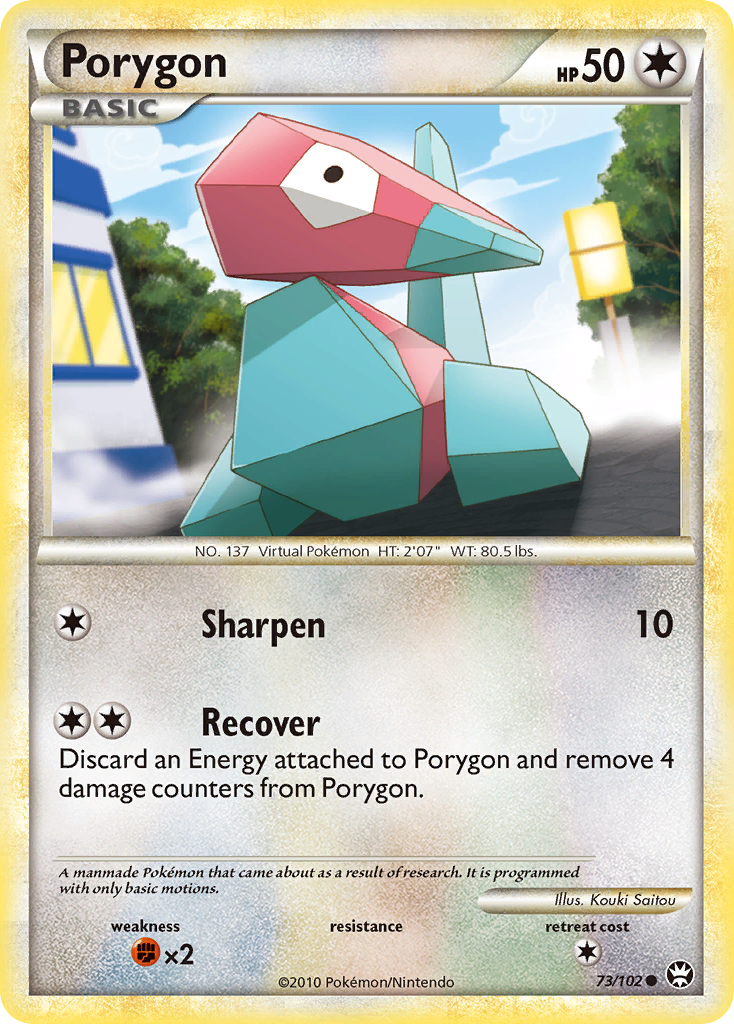 Porygon 73/102 Pokémon Triumphant (2010) English card — catalogue reference