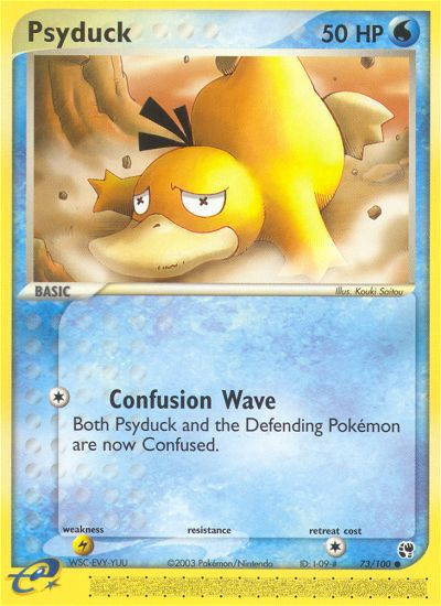 Psyduck 73/100 — Pokémon EX Sandstorm