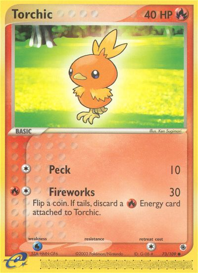 Torchic 73/109 — Pokémon EX Ruby & Sapphire