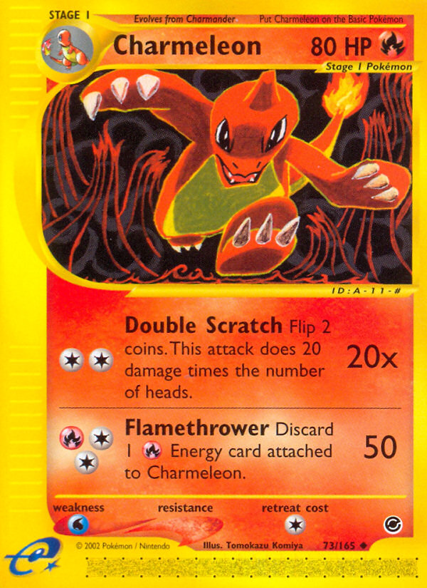 Charmeleon 73/165 — Pokémon Expedition Base Set