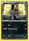 Houndour 74/124 Pokémon Dragons Exalted (2012) English card — catalogue reference
