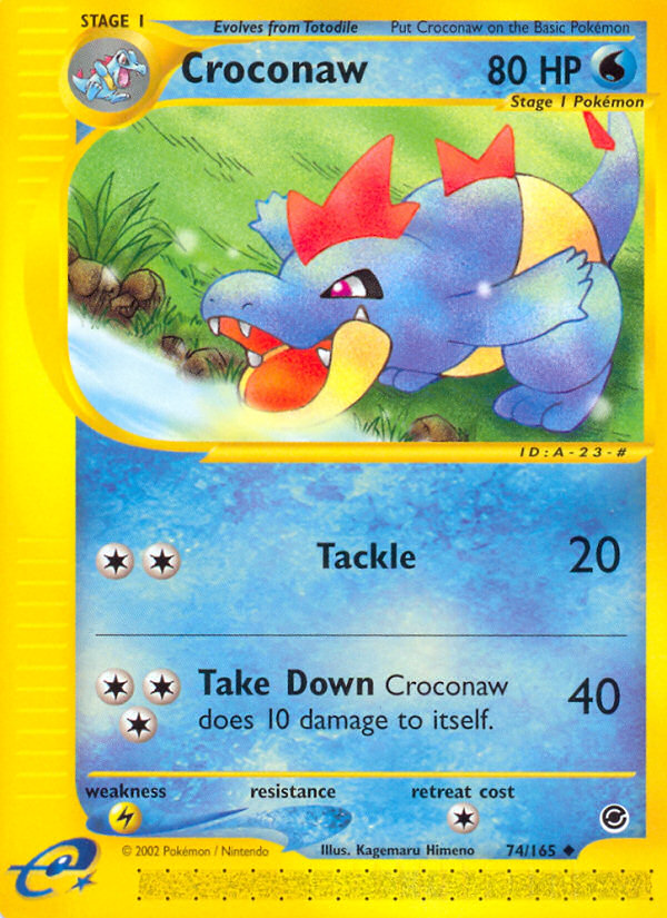 Croconaw 74/165 — Pokémon Expedition Base Set
