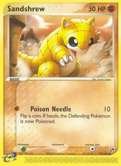 Sandshrew 75/100 — Pokémon EX Sandstorm