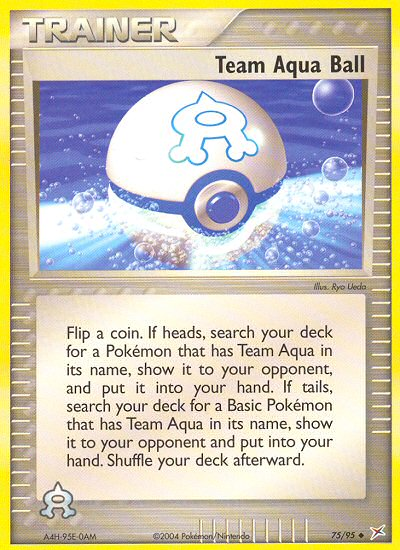Team Aqua Ball 75/95 — Pokémon EX Team Magma vs Team Aqua
