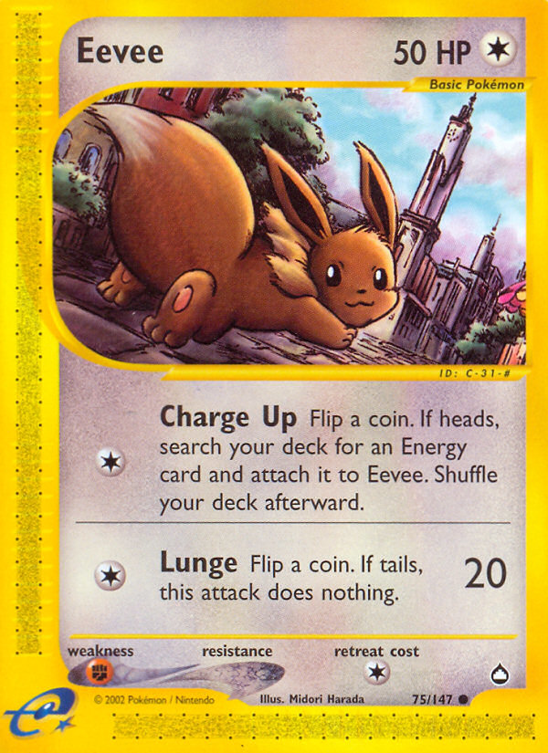 Eevee 75/147 — Pokémon Aquapolis
