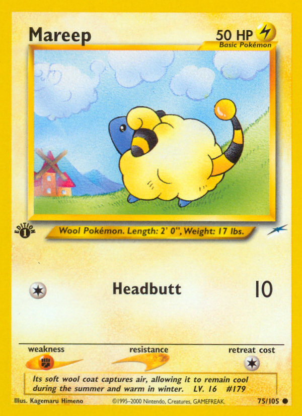 Mareep 75/105 — Pokémon Neo Destiny