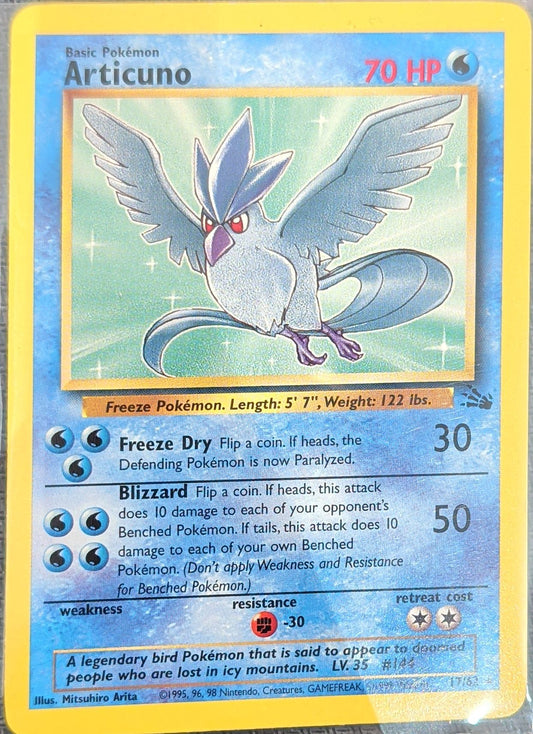Articuno (17) Rare Fossil 17/62 MP