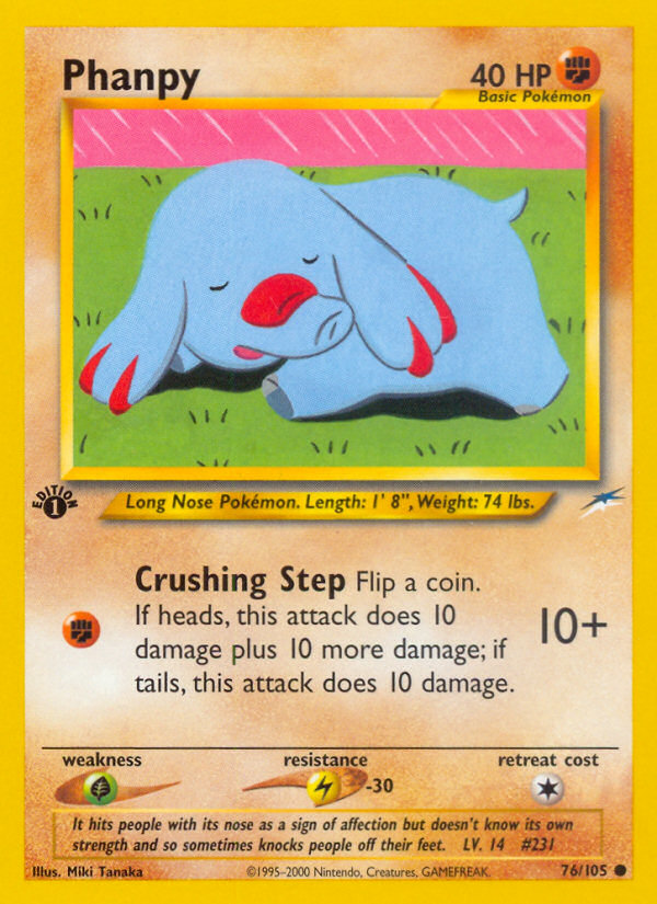 Phanpy 76/105 — Pokémon Neo Destiny