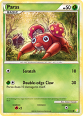 Paras 76/123 Pokémon HeartGold & SoulSilver (2010) English card — catalogue reference