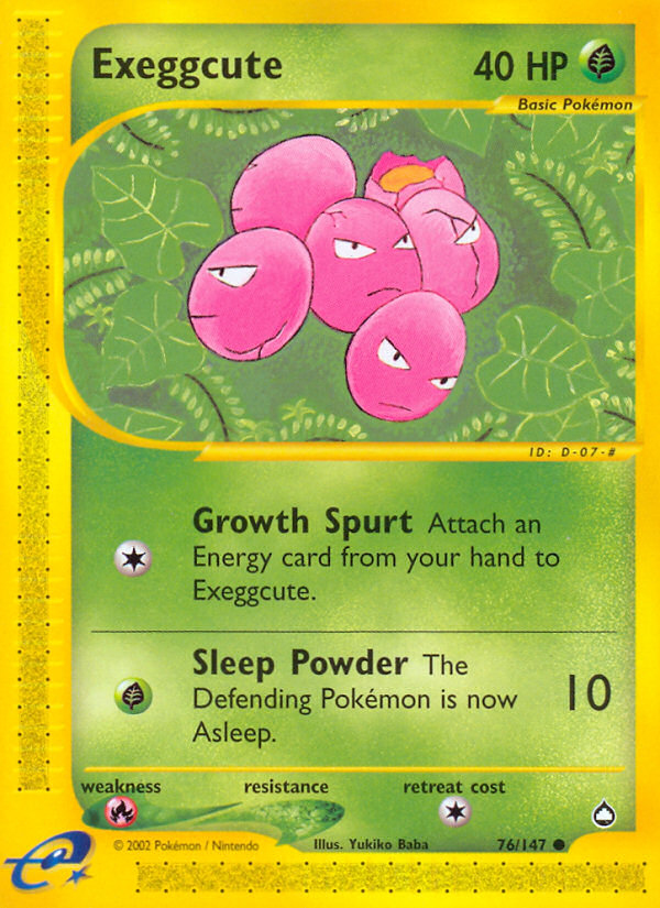 Exeggcute 76/147 — Pokémon Aquapolis