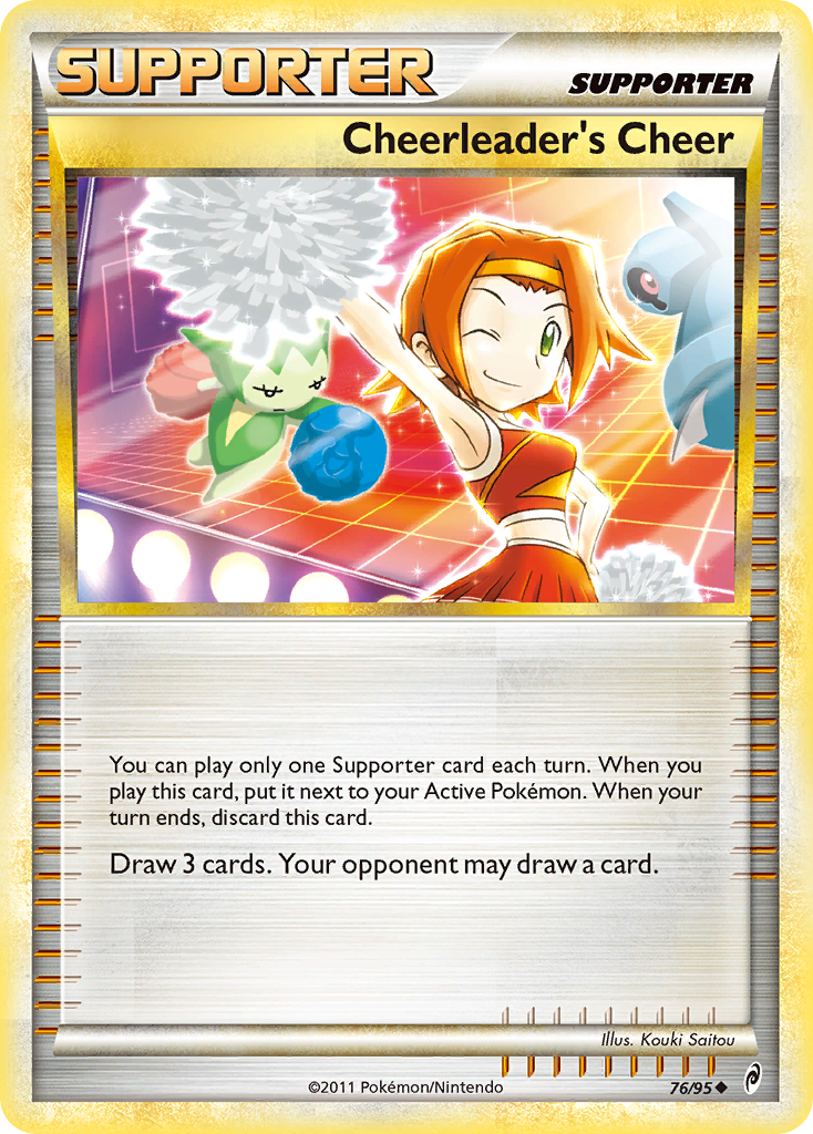Cheerleader's Cheer 76/95 Pokémon Call of Legends (2011) English card — catalogue reference